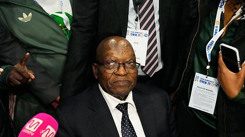 Former president Jacob Zuma is seen at the Results Operation Center in Midrand, Johannesburg, South Africa, on June 1, 2024.